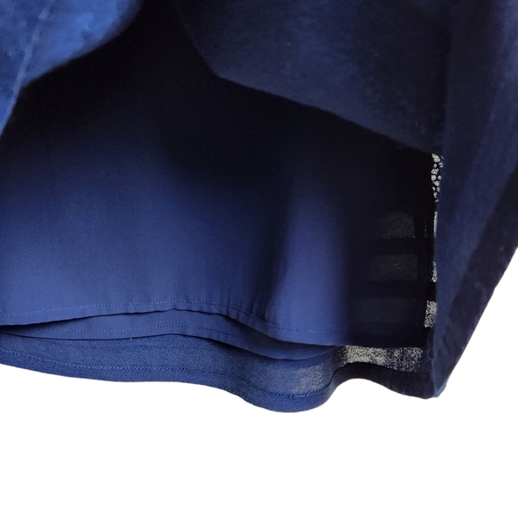 Leifsdottir Anthropologie Blue Peasant Boho Bohemian Long Sleeve Dress Size 4 - Picture 8 of 11